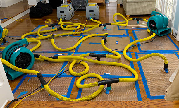 Professional Crawl Space Water Removal technician working in West Fargo, ND